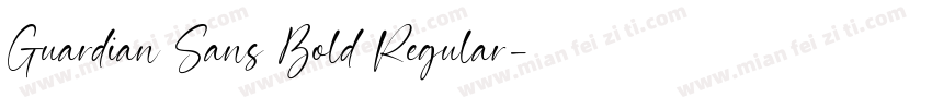 Guardian Sans Bold Regular字体转换